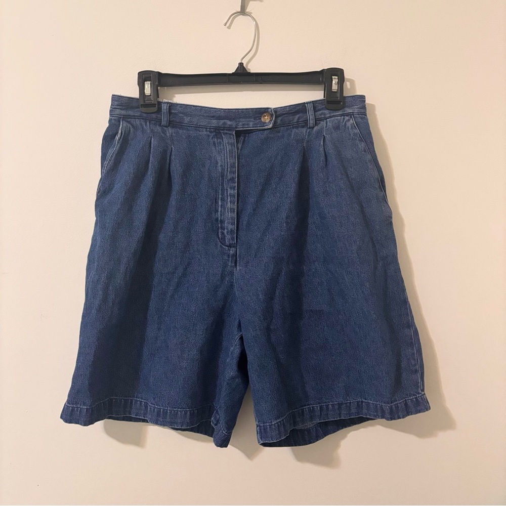 Karen Scott Sport Ruffled Waist Bermuda Shorts 10